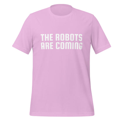 Image of the The Robots Are Coming T-Shirt 2 (unisex) Lilac / M.