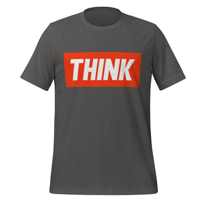 Mockup image of the THINK T Shirt (unisex) Asphalt / M.