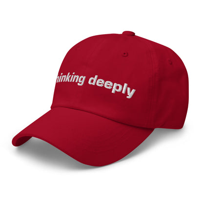 Image of the Thinking Deeply Cap.