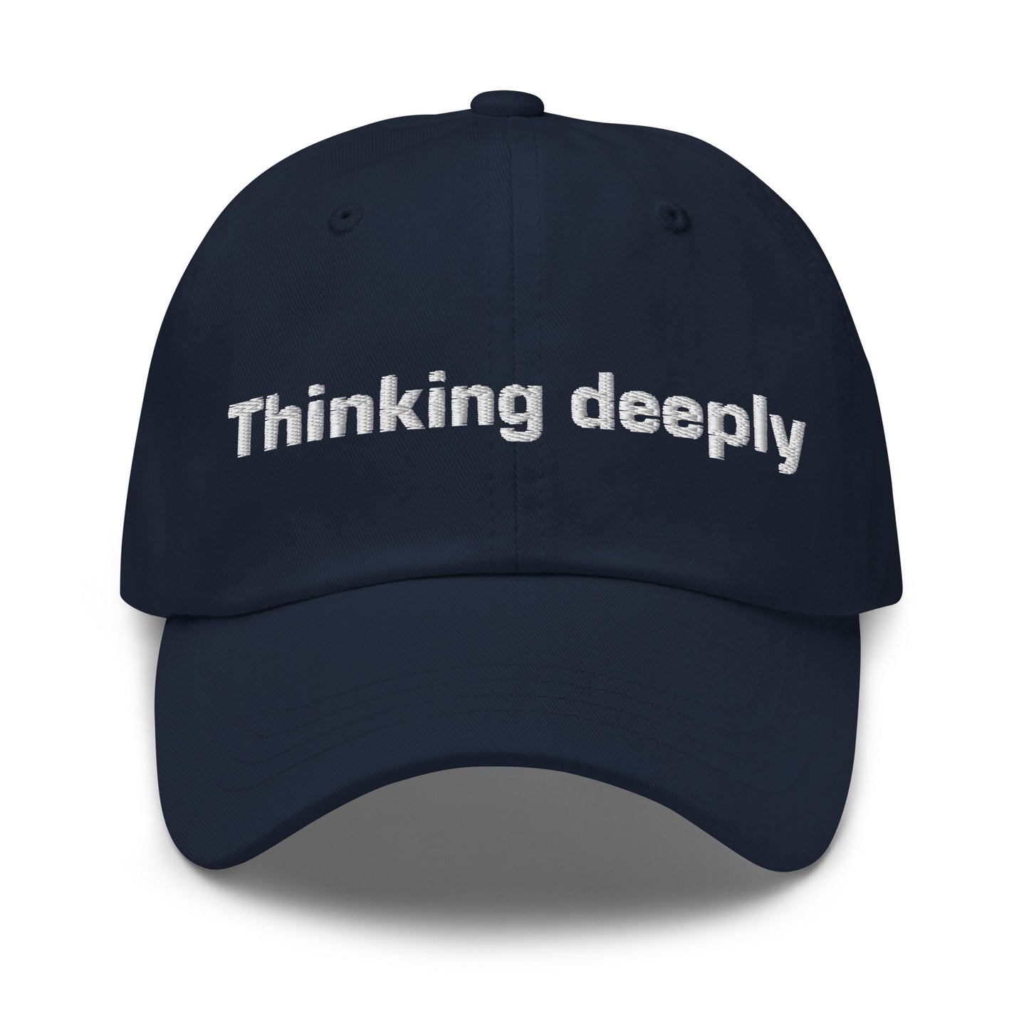 Image of the Thinking Deeply Cap Navy.