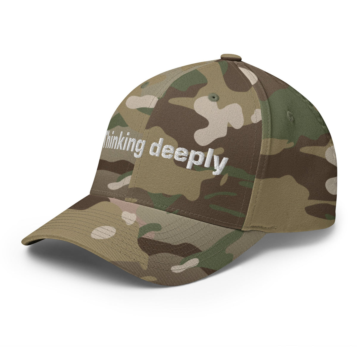 Image of the Thinking Deeply Closed-Back Baseball Cap.
