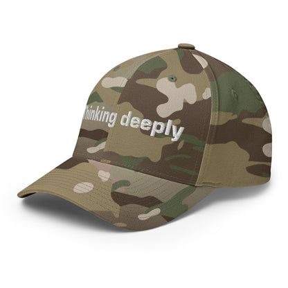 Image of the Thinking Deeply Closed-Back Baseball Cap.