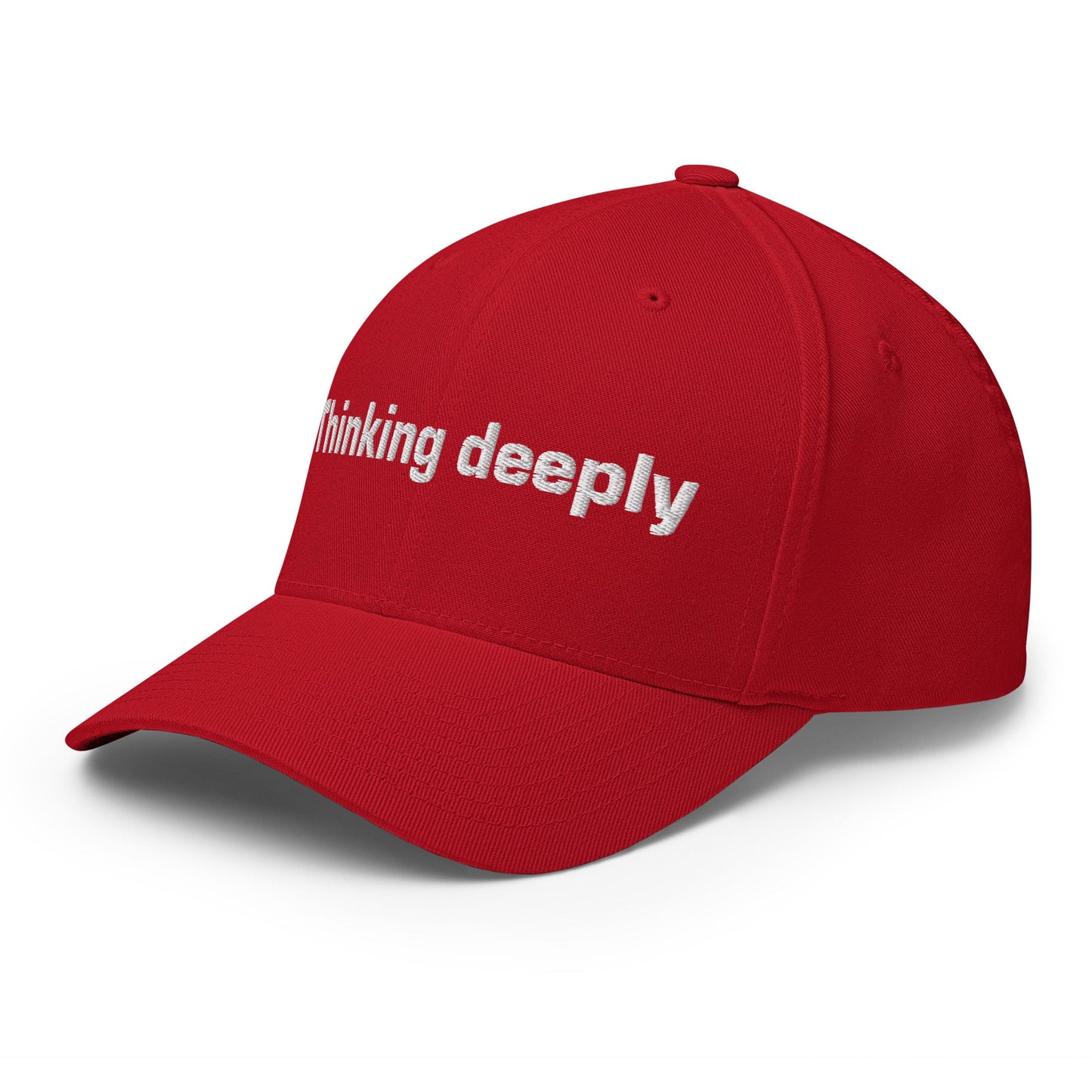 Image of the Thinking Deeply Closed-Back Baseball Cap.