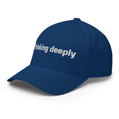 Image of the Thinking Deeply Closed-Back Baseball Cap.