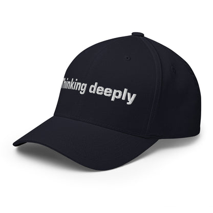 Image of the Thinking Deeply Closed-Back Baseball Cap.