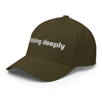 Image of the Thinking Deeply Closed-Back Baseball Cap.