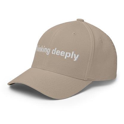 Image of the Thinking Deeply Closed-Back Baseball Cap.