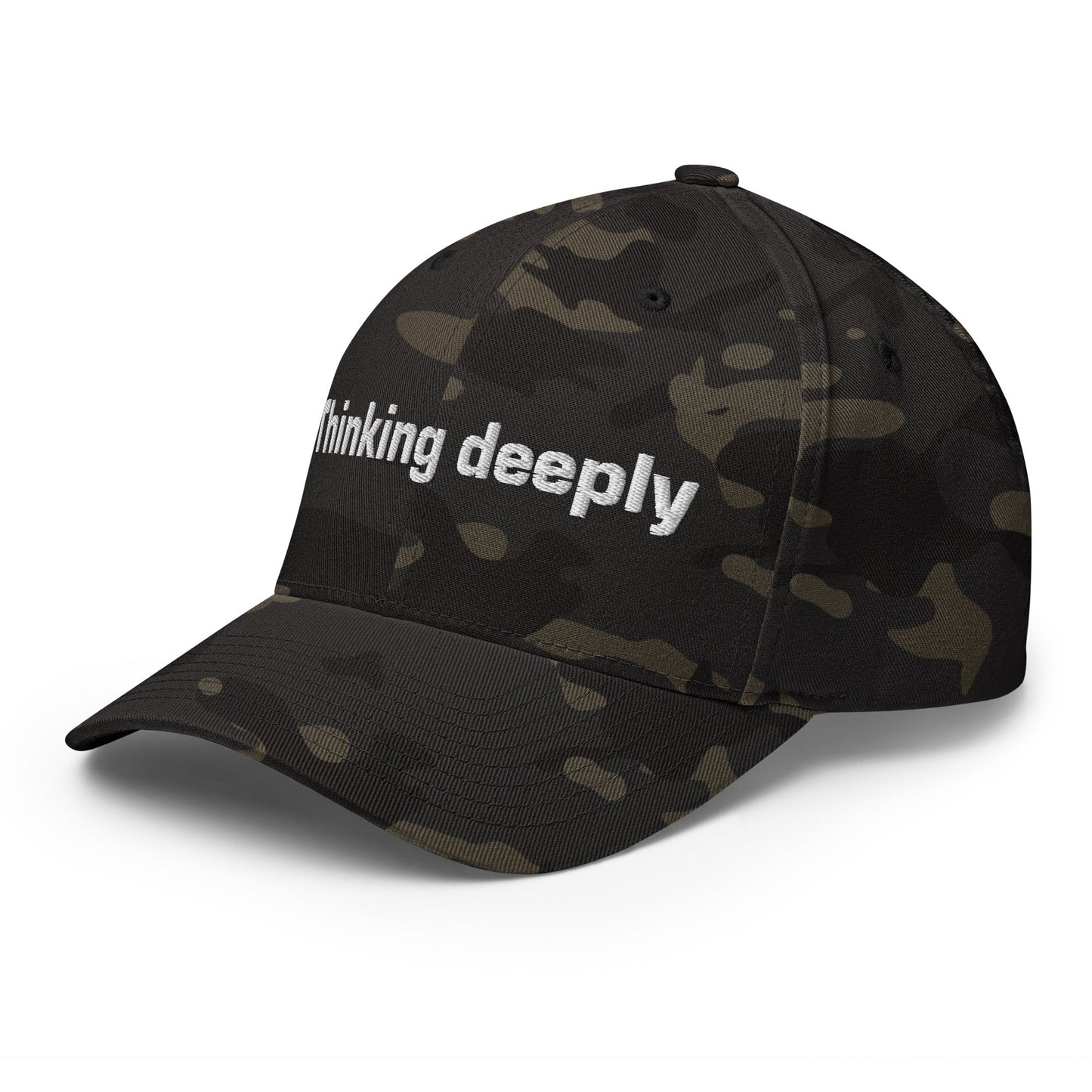 Image of the Thinking Deeply Closed-Back Baseball Cap.