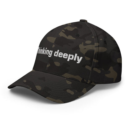 Image of the Thinking Deeply Closed-Back Baseball Cap.