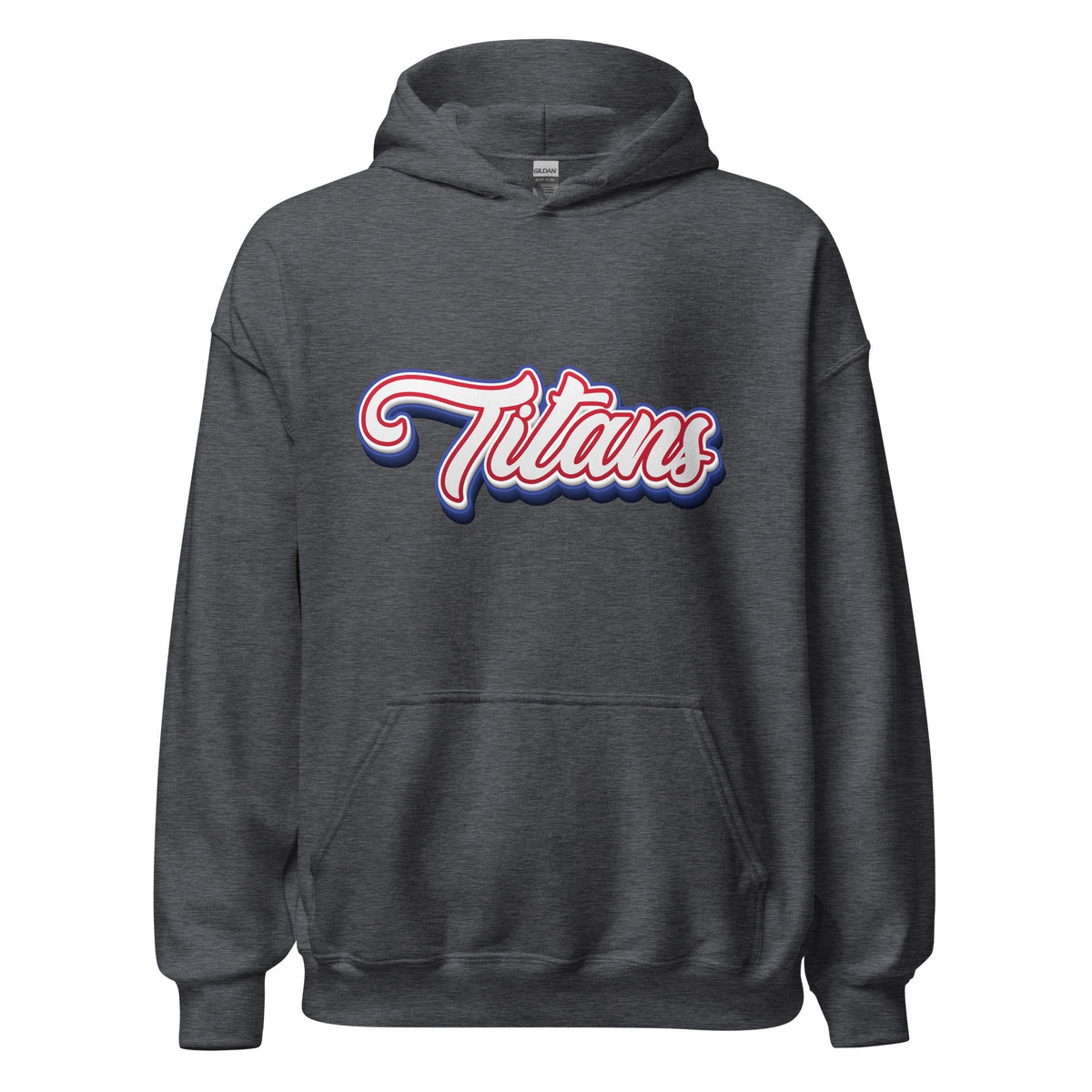 Product mockup photo of the Titans Architecture Team Hoodie (unisex) Dark Heather / M.