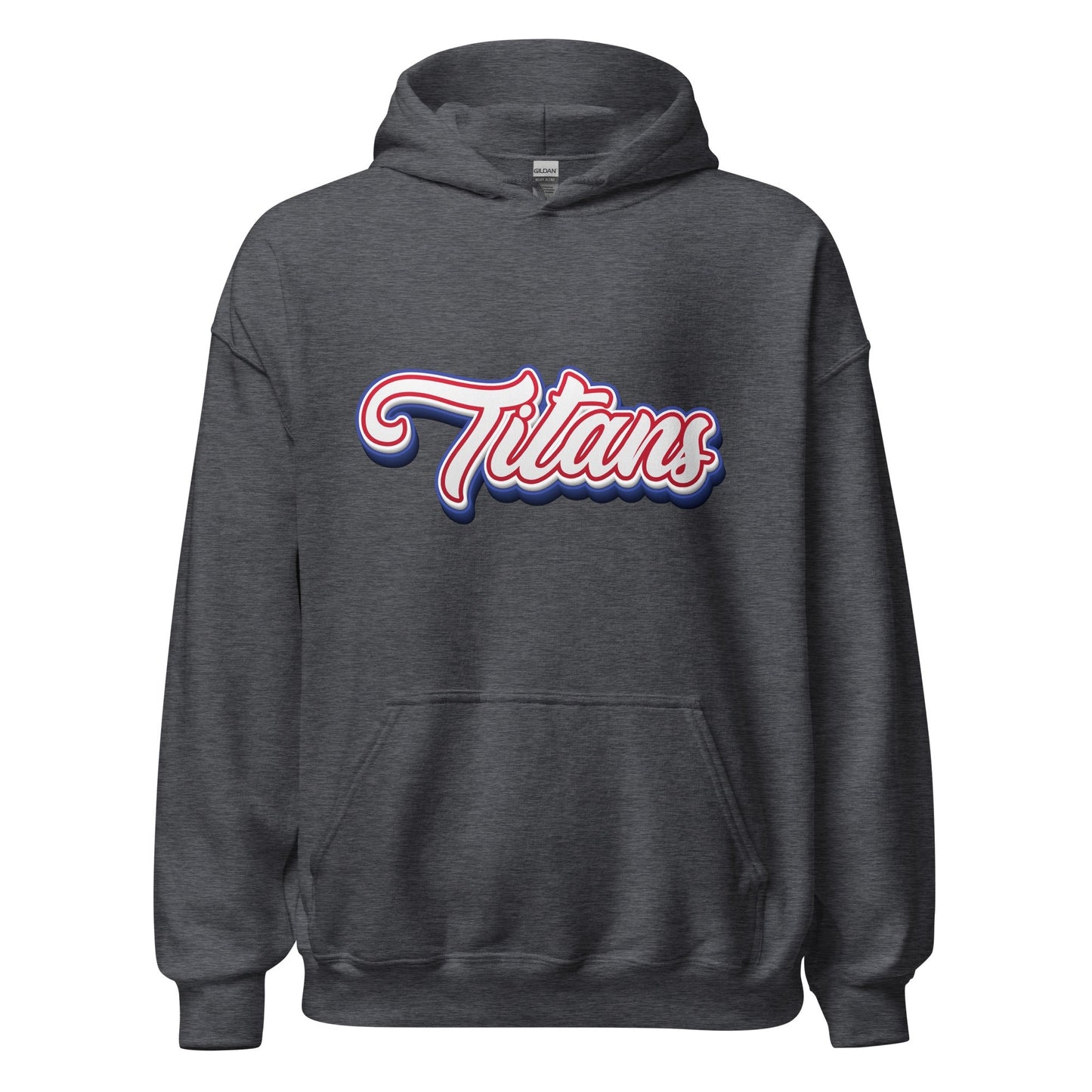 Product mockup photo of the Titans Architecture Team Hoodie (unisex) Dark Heather / M.