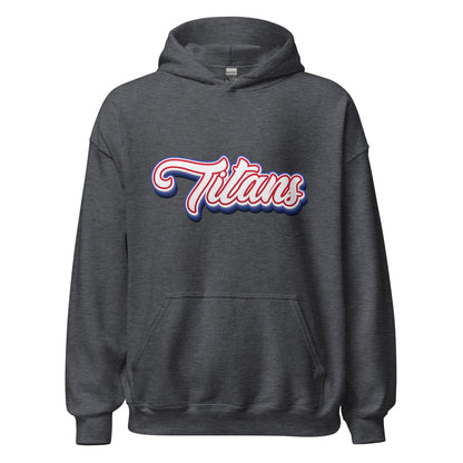 Product mockup photo of the Titans Architecture Team Hoodie (unisex) Dark Heather / M.