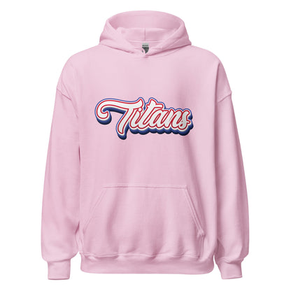 Product mockup photo of the Titans Architecture Team Hoodie (unisex) Light Pink / M.
