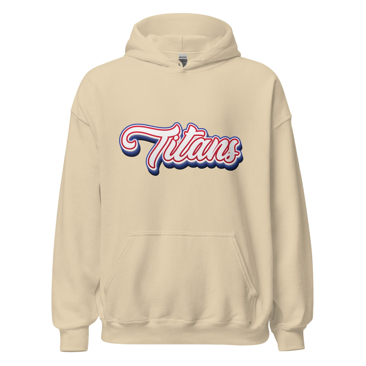 Product mockup photo of the Titans Architecture Team Hoodie (unisex) Sand / M.