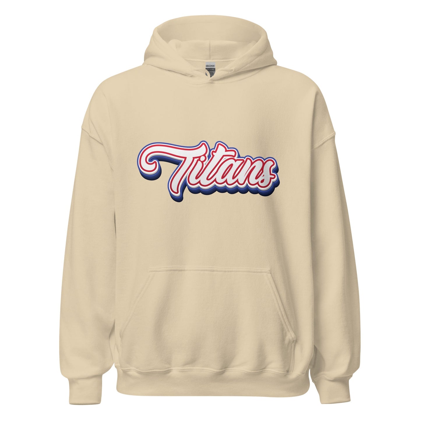 Product mockup photo of the Titans Architecture Team Hoodie (unisex) Sand / M.