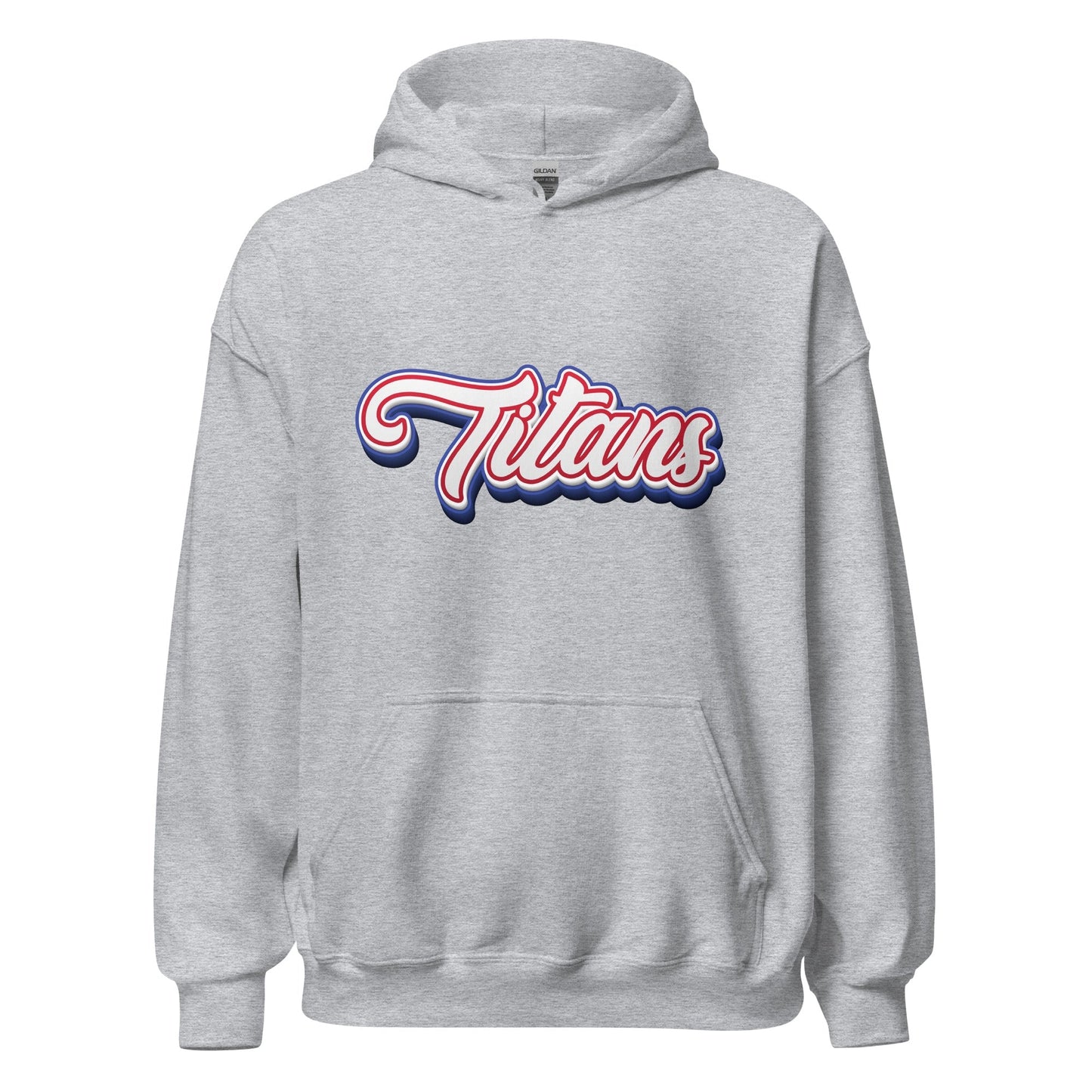 Product mockup photo of the Titans Architecture Team Hoodie (unisex) Sport Grey / M.