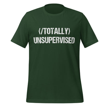 Mockup image of the Totally NOT Unsupervised T Shirt (unisex) Forest / M.
