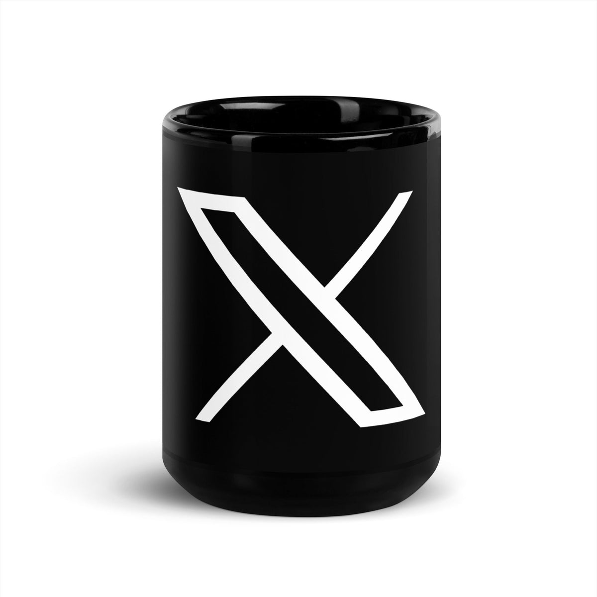 Image of the Black Twitter X Mug 15 oz.