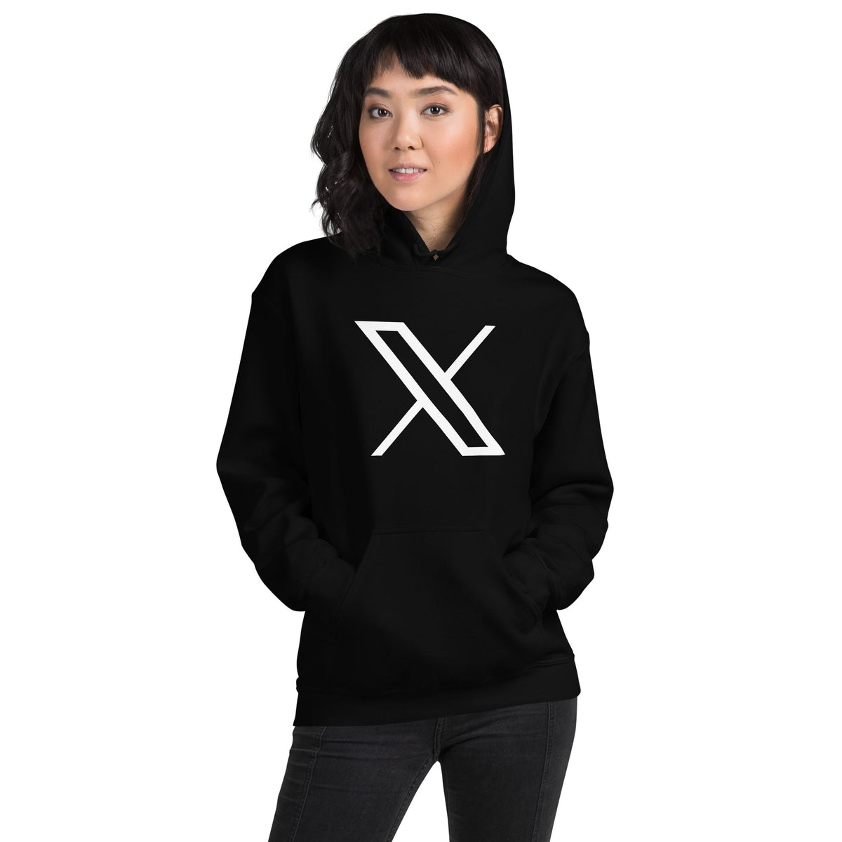 Image of the Twitter X Logo Hoodie (unisex).