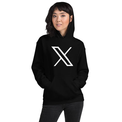 Image of the Twitter X Logo Hoodie (unisex).