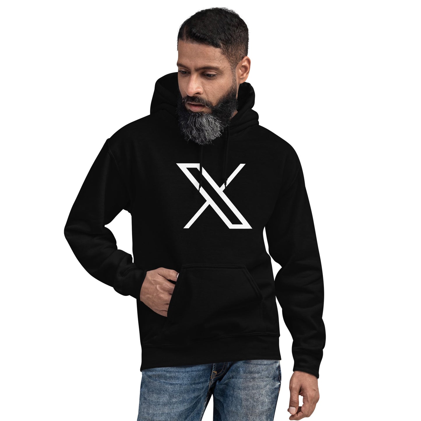 Image of the Twitter X Logo Hoodie (unisex).