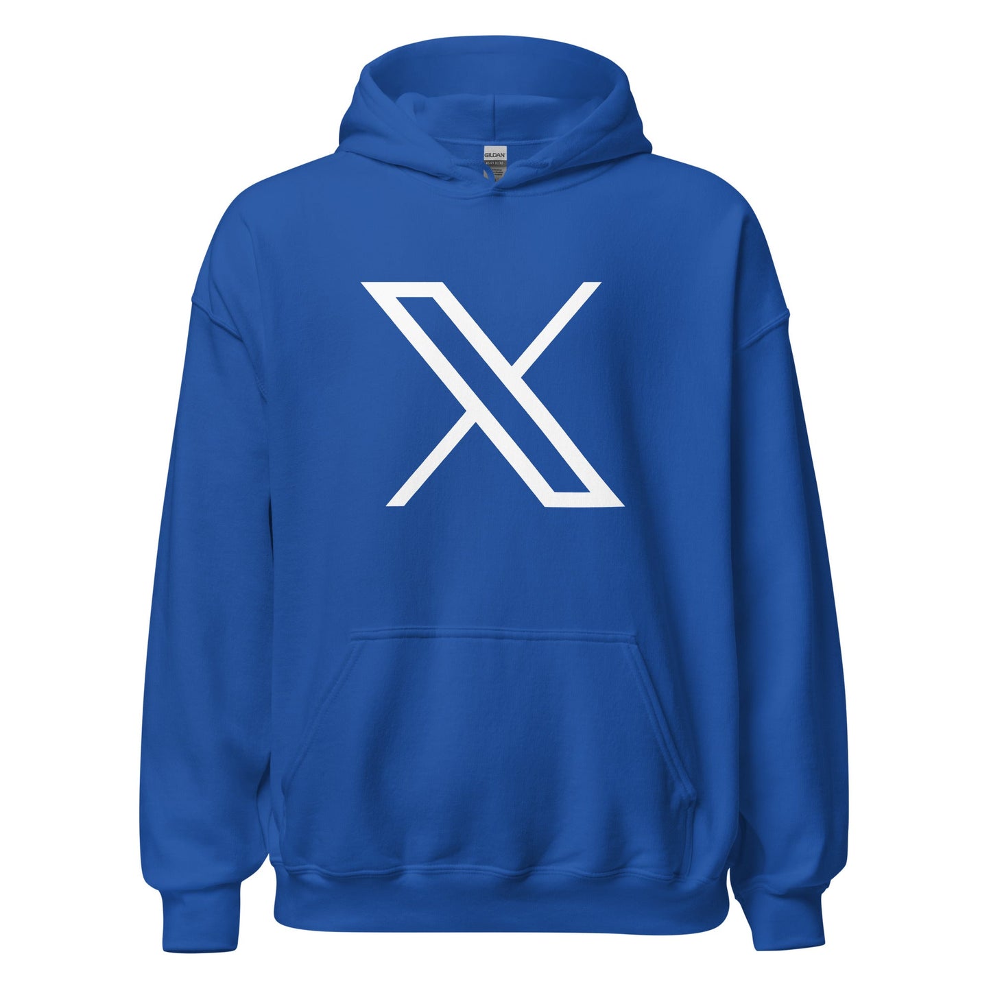 Image of the Twitter X Logo Hoodie (unisex) Royal / M.