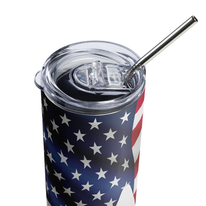 Image of the USA AI Logo Stainless Steel Tumbler.