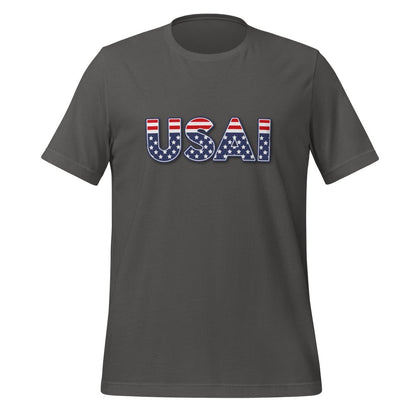 Product mockup photo of the USAI T Shirt (unisex) Asphalt / M.