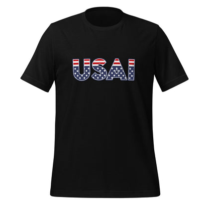 Product mockup photo of the USAI T Shirt (unisex) Black / M.