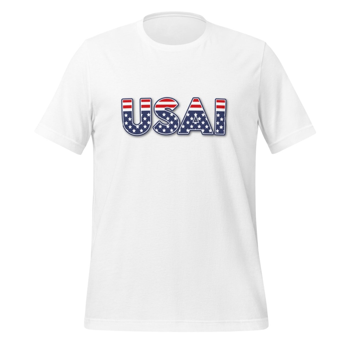 Product mockup photo of the USAI T Shirt (unisex) White / M.