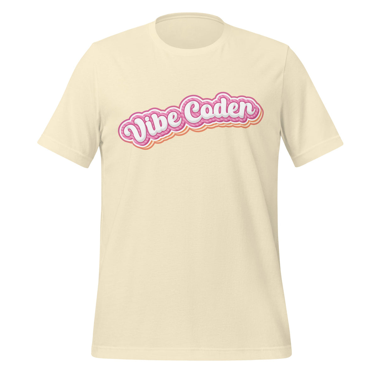 Image of the Vibe Coder Candy T-Shirt (unisex) Natural / XS.