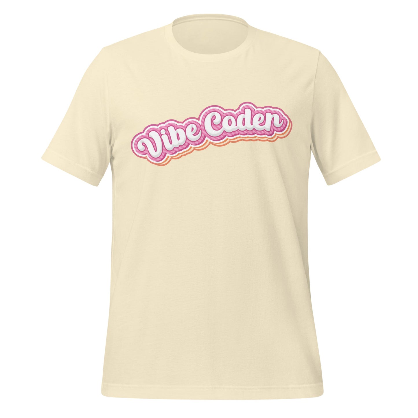 Image of the Vibe Coder Candy T-Shirt (unisex) Natural / XS.