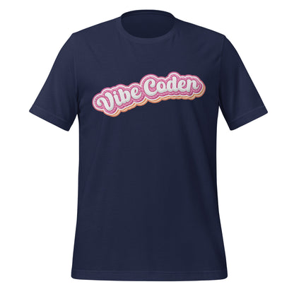 Image of the Vibe Coder Candy T-Shirt (unisex) Navy / XS.