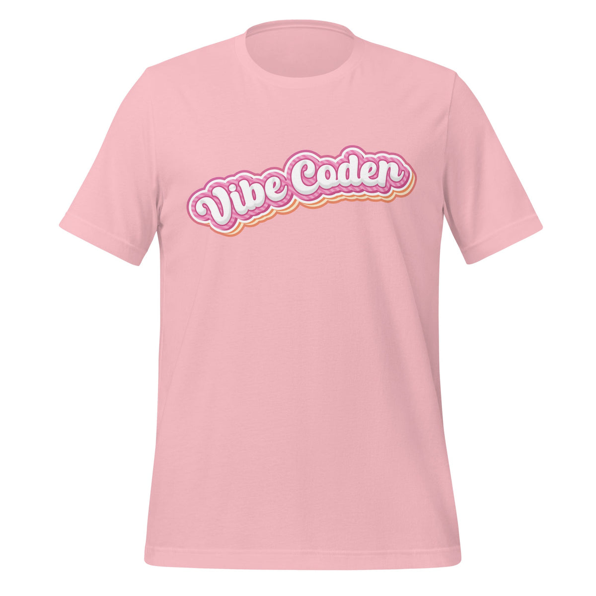 Image of the Vibe Coder Candy T-Shirt (unisex) Pink / S.