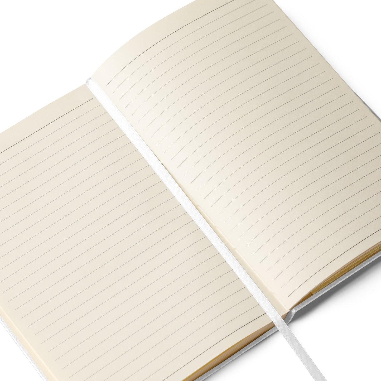Product mockup photo of the Vibe Coder Hardcover Bound Notebook.