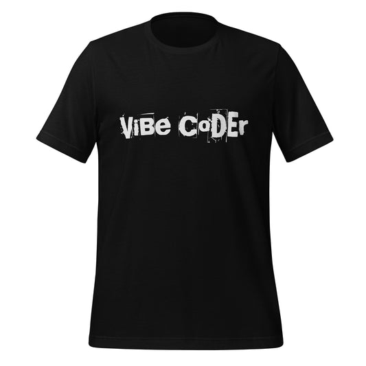 Product mockup photo of the ViBe CoDEr T Shirt (unisex) Black / M.