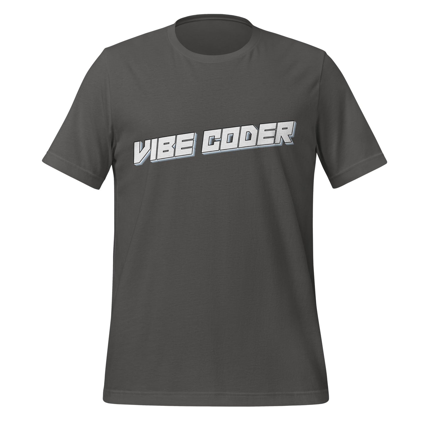 Image of the VIBE CODER T-Shirt (unisex) Asphalt / S.