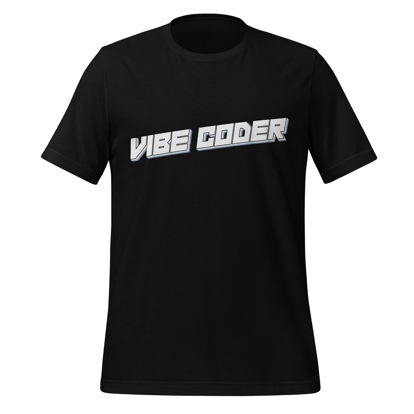 Image of the VIBE CODER T-Shirt (unisex) Black / XS.