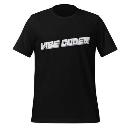 Image of the VIBE CODER T-Shirt (unisex) Black / XS.