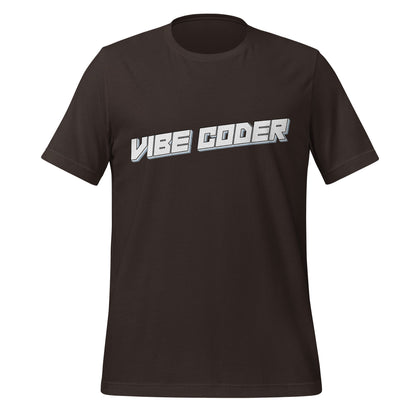 Image of the VIBE CODER T-Shirt (unisex) Brown / S.