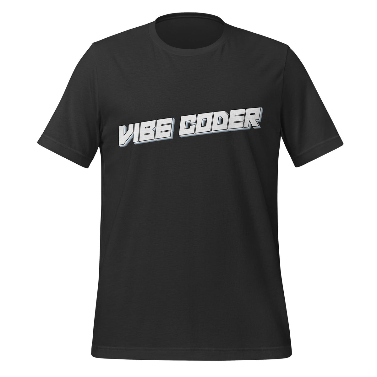 Image of the VIBE CODER T-Shirt (unisex) Dark Grey / XS.