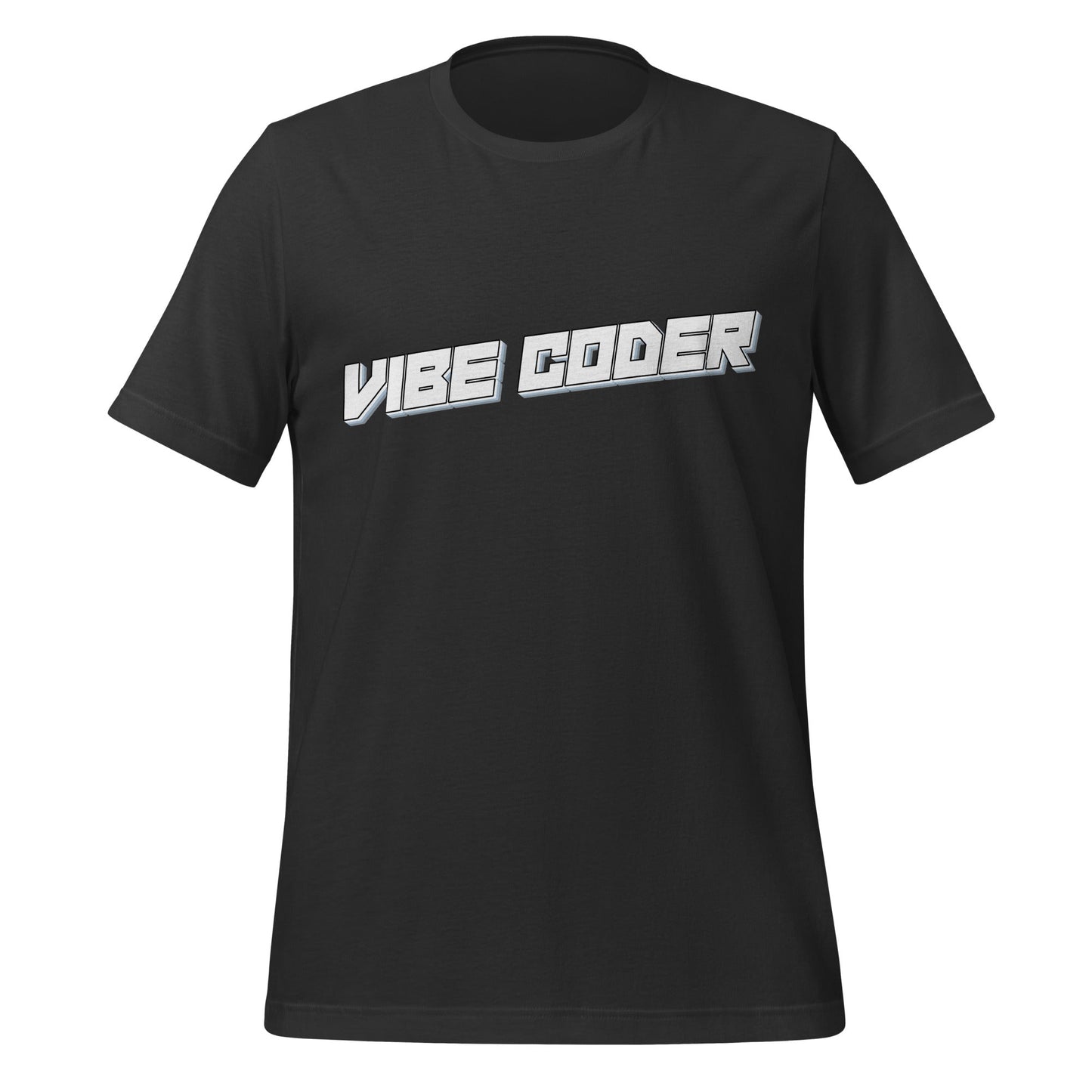 Image of the VIBE CODER T-Shirt (unisex) Dark Grey / XS.
