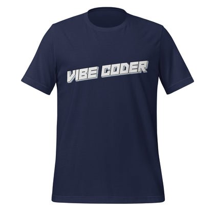 Image of the VIBE CODER T-Shirt (unisex) Navy / XS.