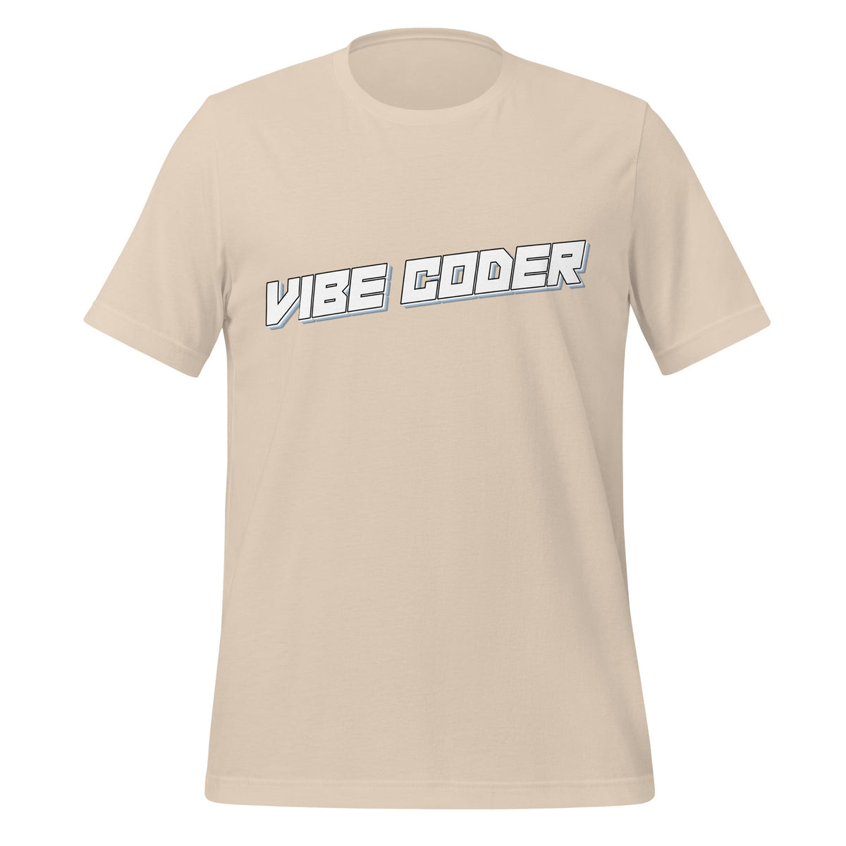 Image of the VIBE CODER T-Shirt (unisex) Soft Cream / XS.
