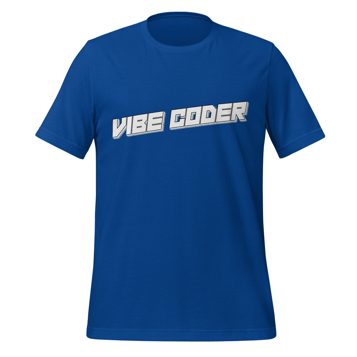 Image of the VIBE CODER T-Shirt (unisex) True Royal / S.