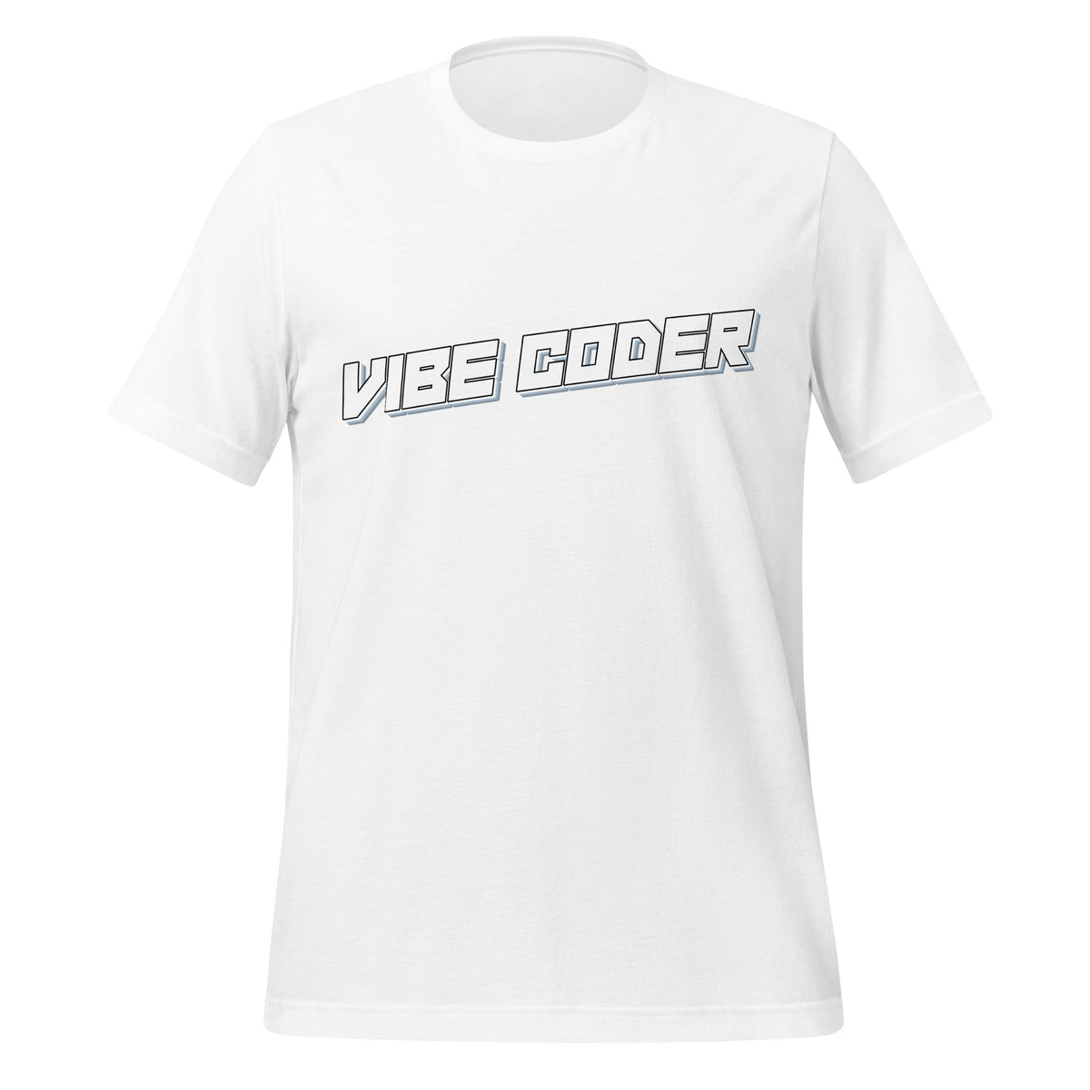 Image of the VIBE CODER T-Shirt (unisex) White / XS.