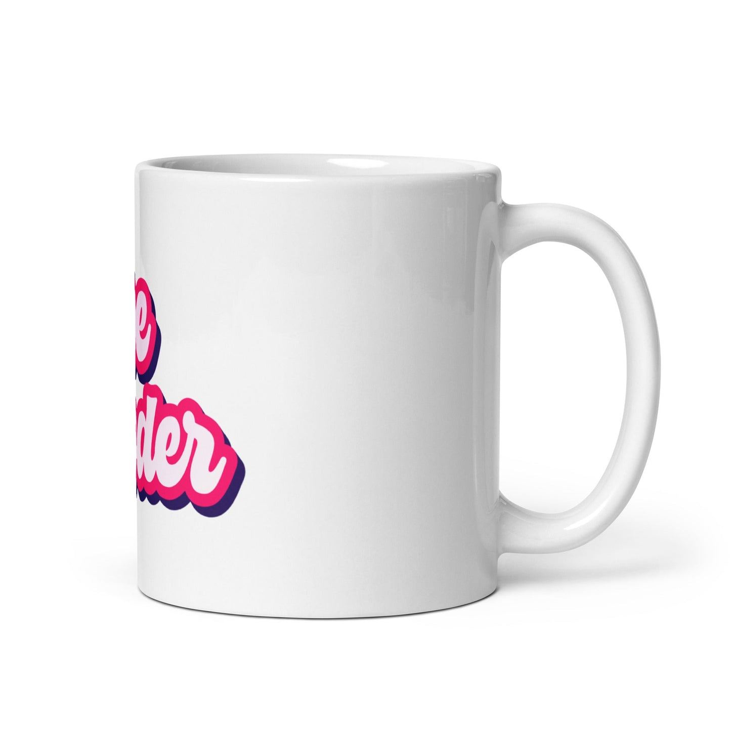 Image of the Vibe Coder White Glossy Mug.