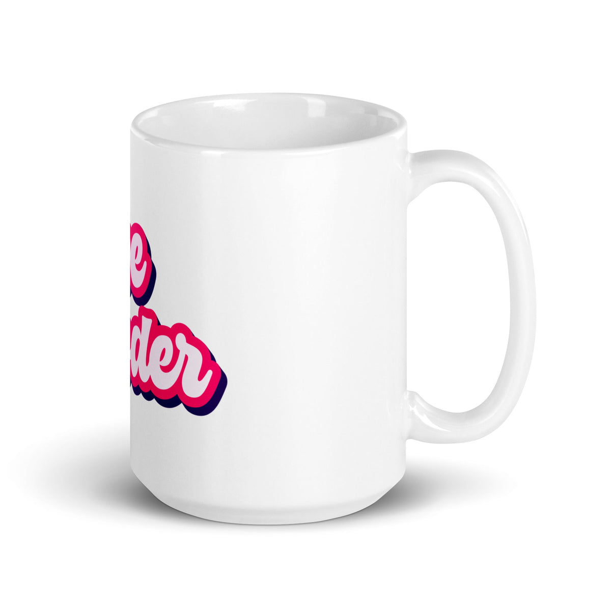 Image of the Vibe Coder White Glossy Mug.