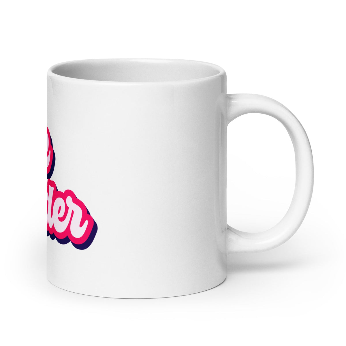 Image of the Vibe Coder White Glossy Mug.