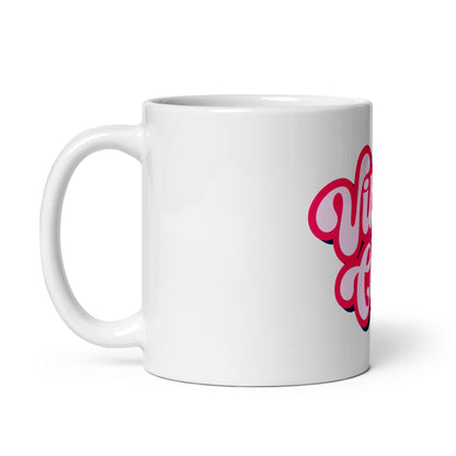 Image of the Vibe Coder White Glossy Mug.